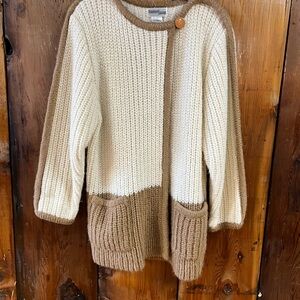 Vintage color block sweater